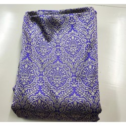 damasco de fallera morado y plateado