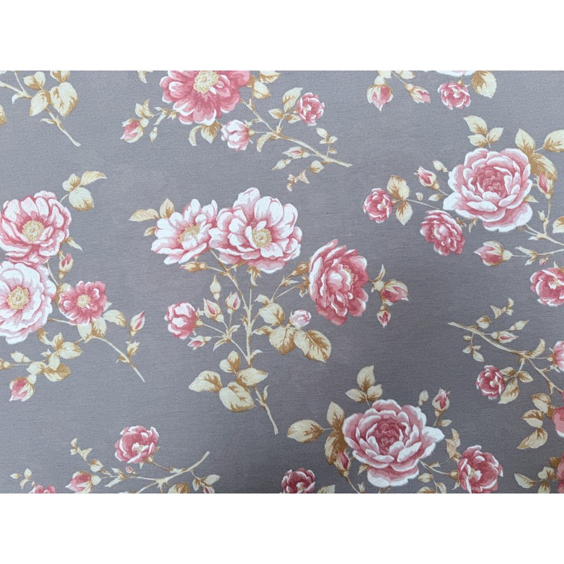 tela floral flores rojas.