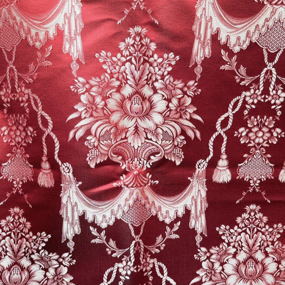 brocatel fallero rojo granate