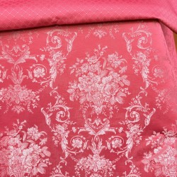 tela de brocatel fallero rosa