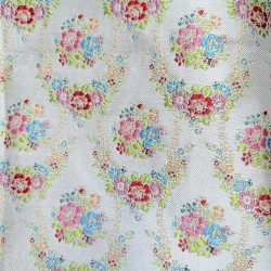 tela fallera para bebe dibujo pequeño blanco