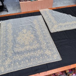 Manteletas de muselina oro