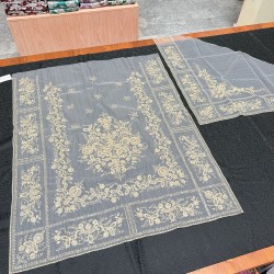 manteleta fallera oro