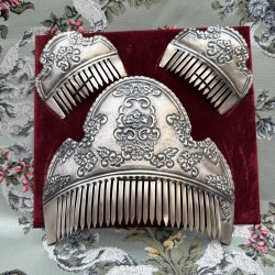 peineta fallera plata vieja