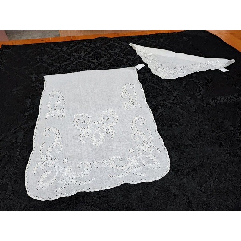 manteleta fallera bebe plata